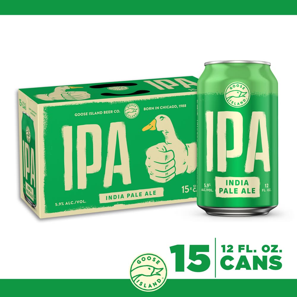 Goose Island Beer Co. India Pale Ale Beer (15 x 12 fl oz)