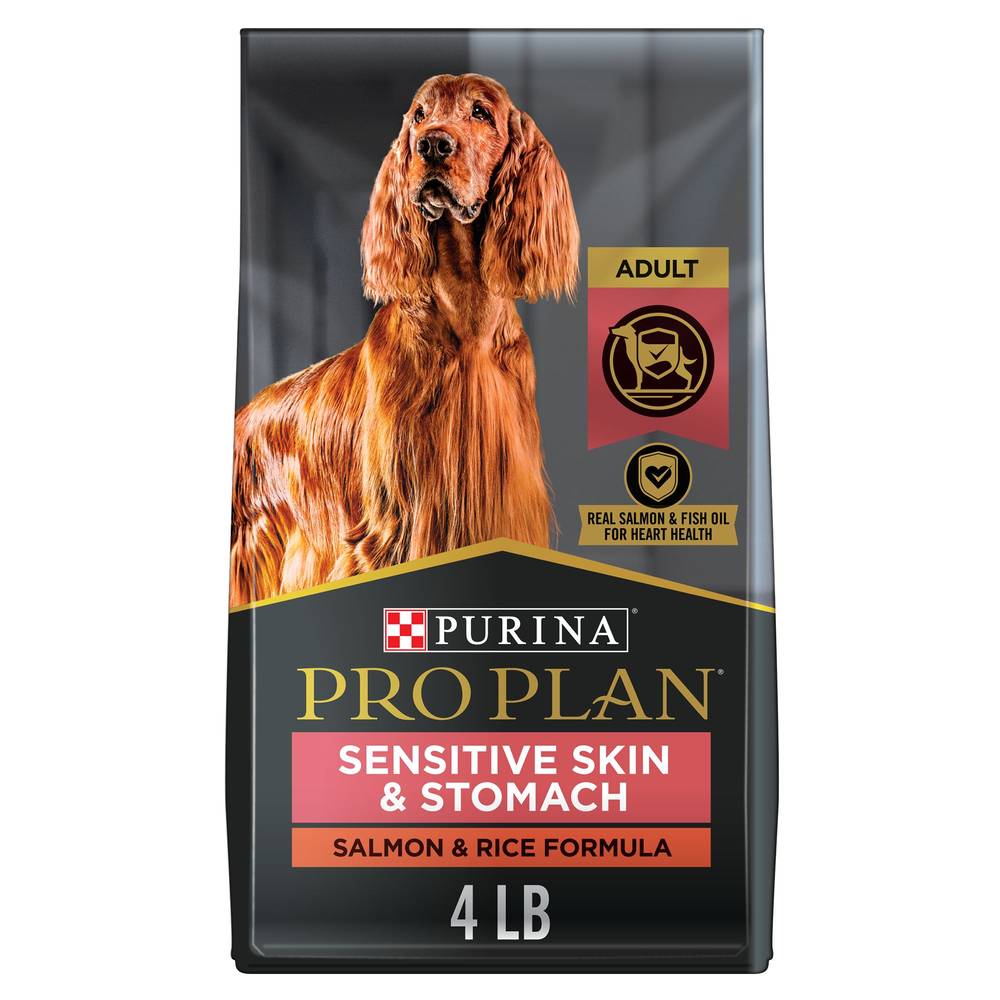 Purina Pro Plan Sensitive Skin & Stomach Adult Dry Dog Food - Salmon & Rice (Flavor: Salmon & Rice, Size: 4 Lb)