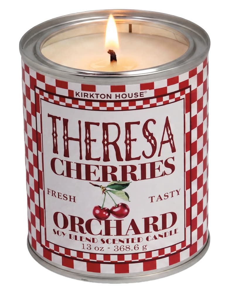 KIRKTON HOUSE Theresa Cherries Vintage Tin Can Candle