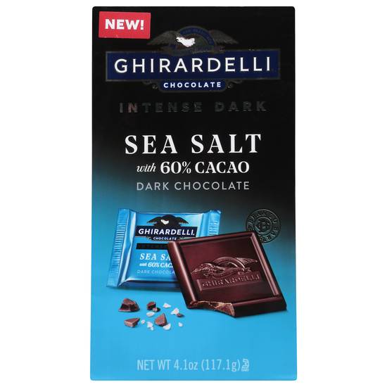 Ghirardelli Intense Dark Sea Salt With 60% Cacao Dark Chocolate