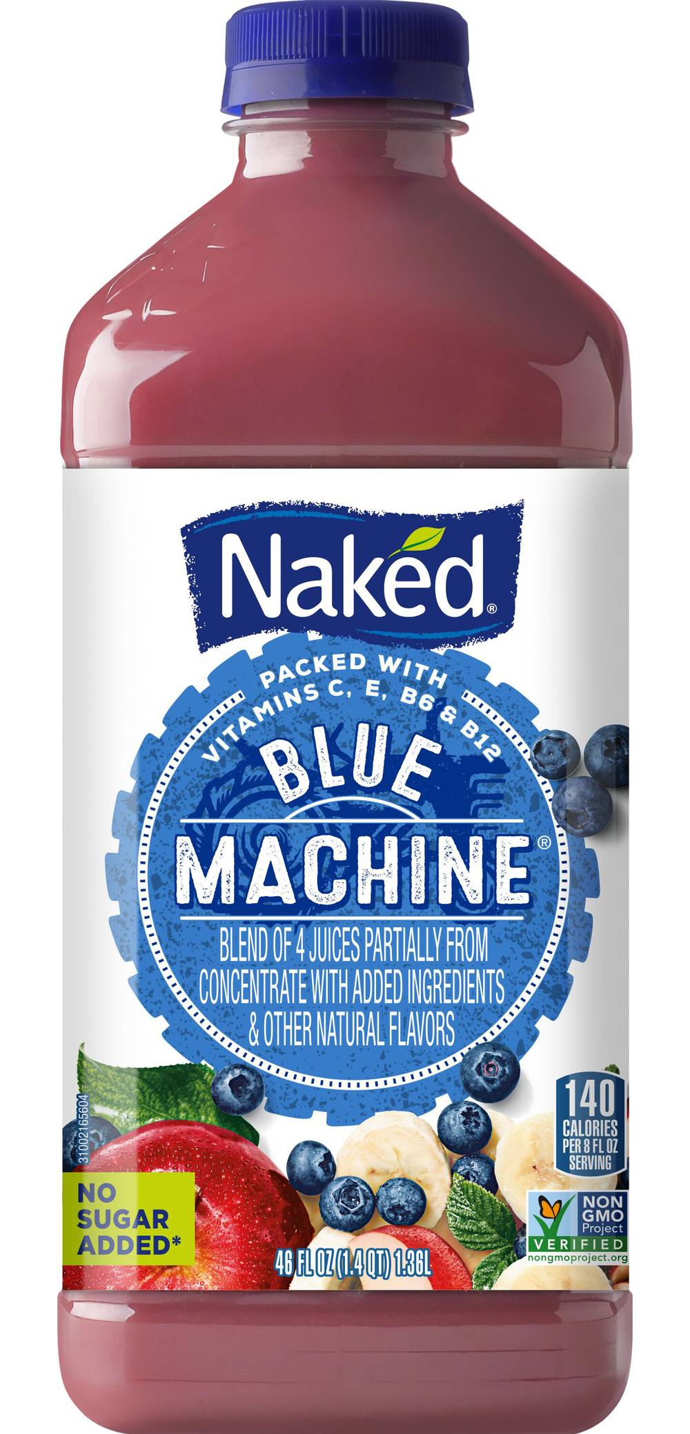 Naked 100% Juice Blend, Blue Machine (46 fl oz)