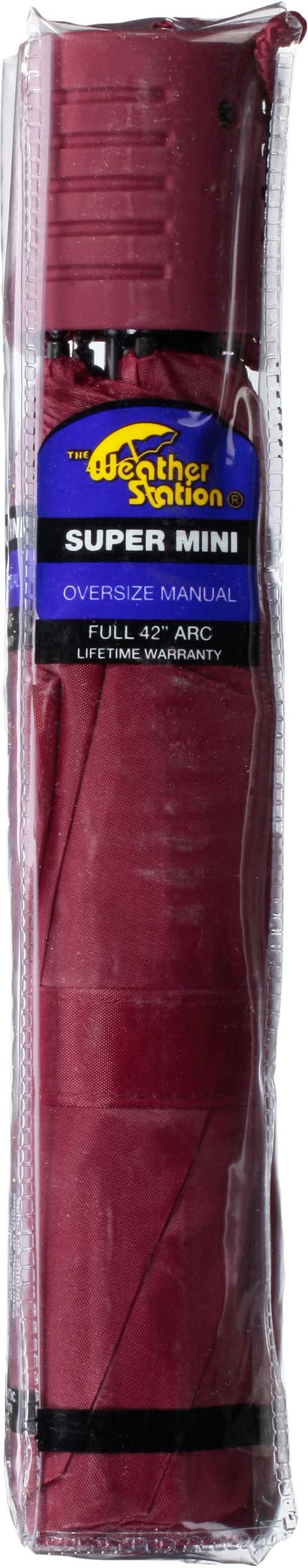 The Weather Station Super Mini Oversize Manual Umbrella