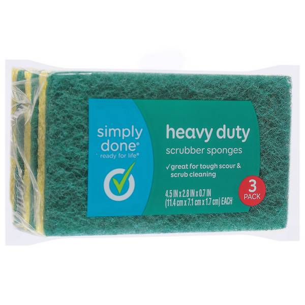 Simply Done Heavy Duty Sponges 3Ct