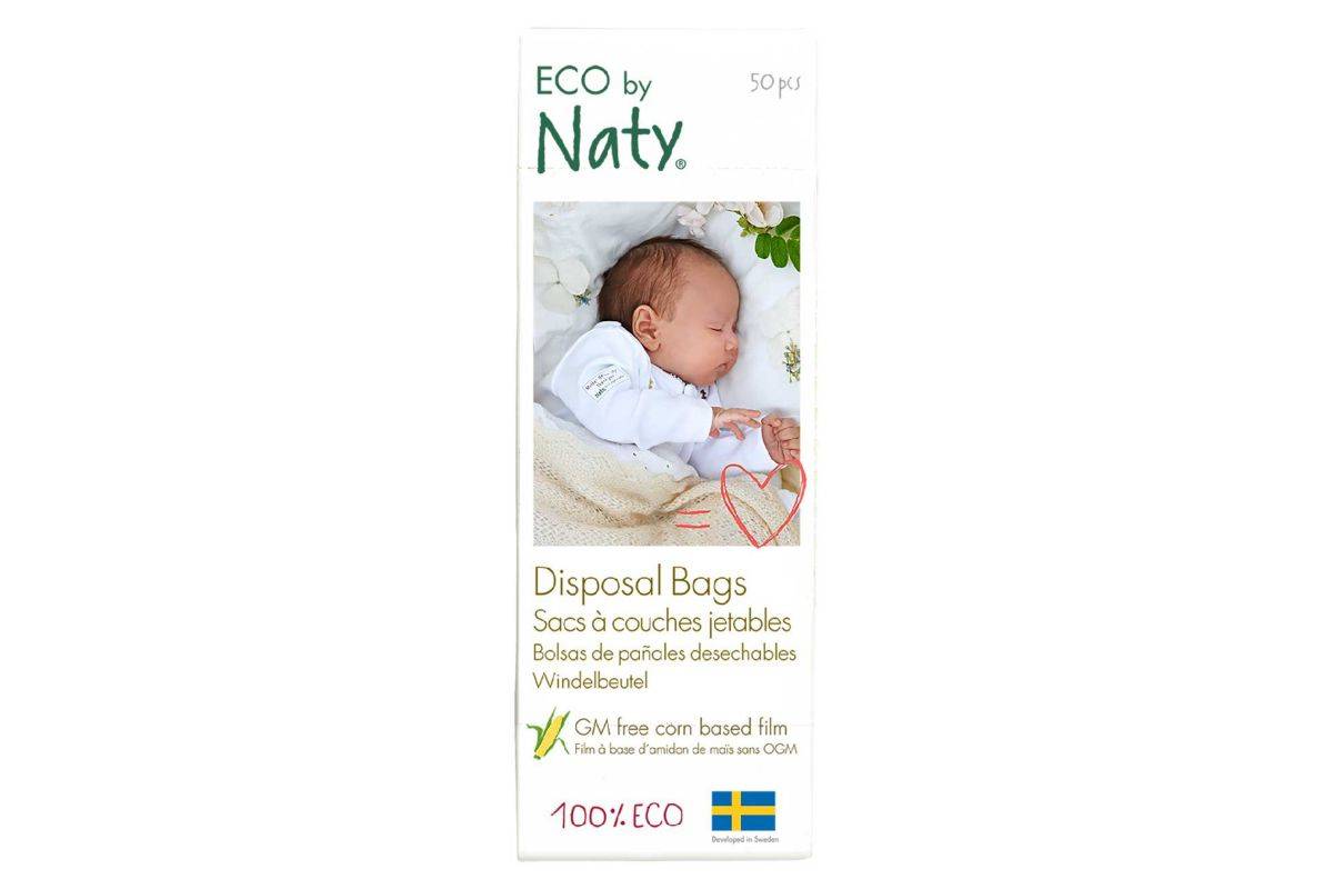 Naty Disposable Nappy Bags, single pack = 50 bags