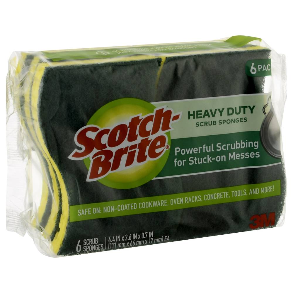 Scotch-Brite Heavy Duty Scrub Sponges (6 ct)