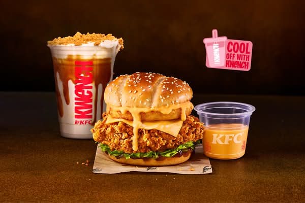 Cheesy Melt Burger & Kwench Shake