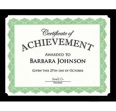 Geographics Achievement Certificate Holders, 9.5 x 12, Black, 10/Pack (47836)