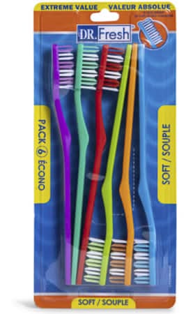 Dr. Fresh® Toothbrush 6-Pack