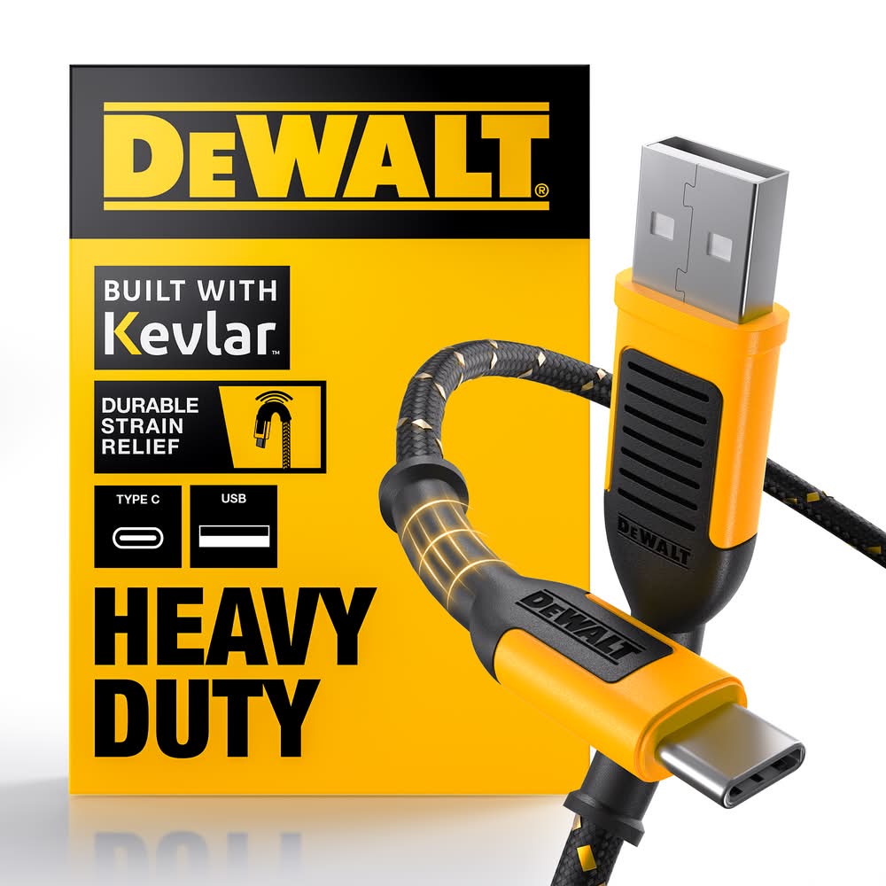 DEWALT 4-ft USB 2.0 USB-C Black Cable
