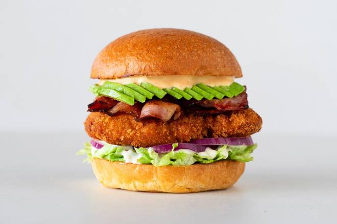 Crispy Bacon & Avo Chicken Burger
