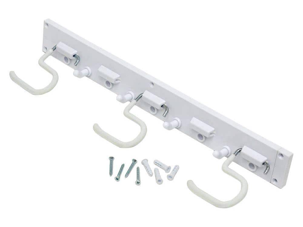 Everbilt Wall-Mounted Storage Tool Organizer, 16 in, White