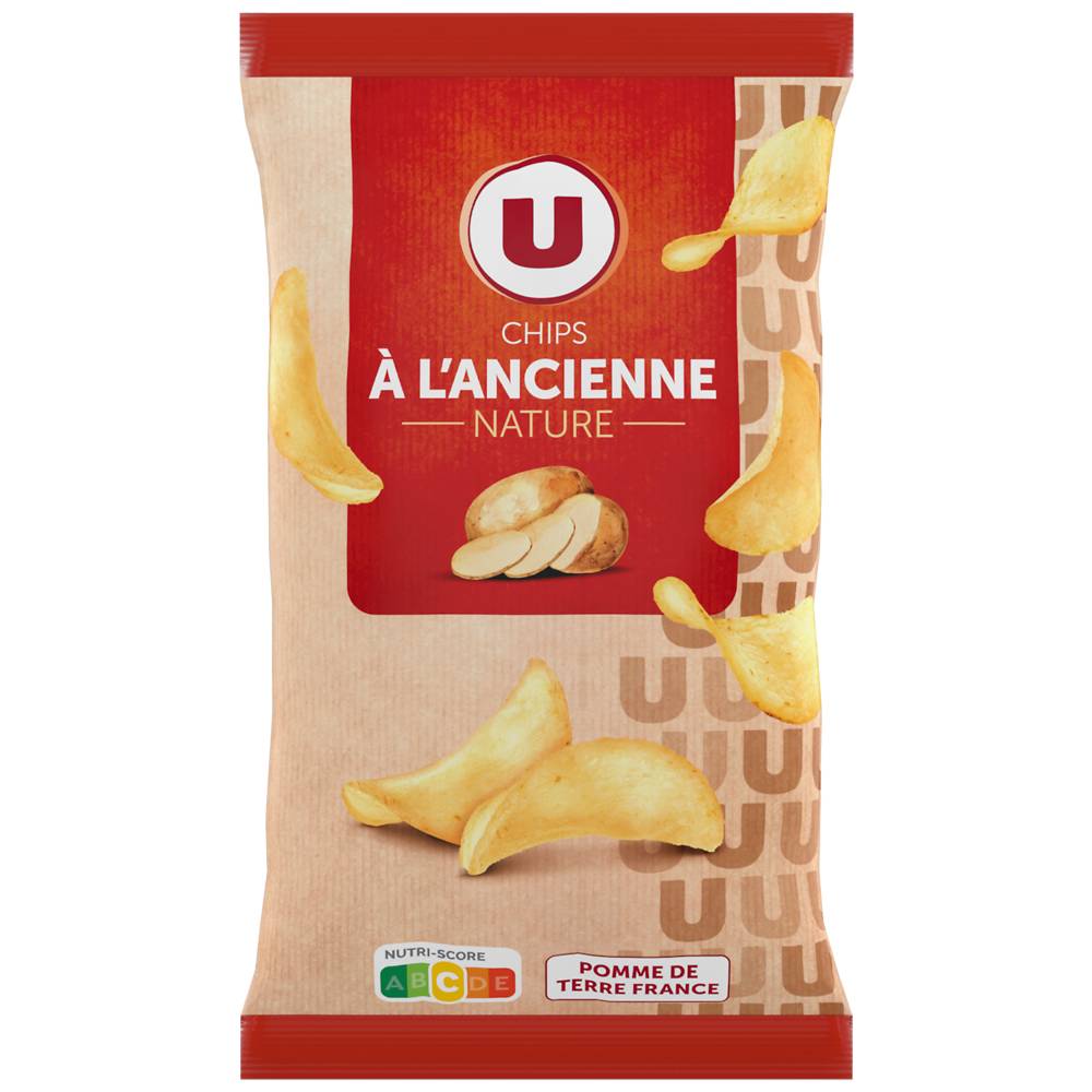 Les Produits U - U chips à l'ancienne nature