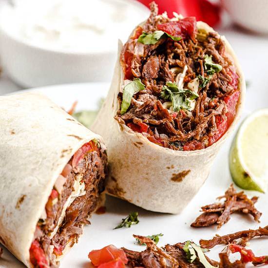 #5 Machaca Burrito