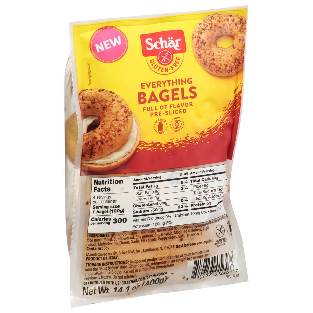 Schar Gluten-Free Everything Bagels (14.1 oz)