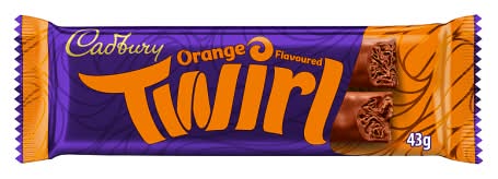 Cadbury Twirl Orange Chocolate Bar (43g)