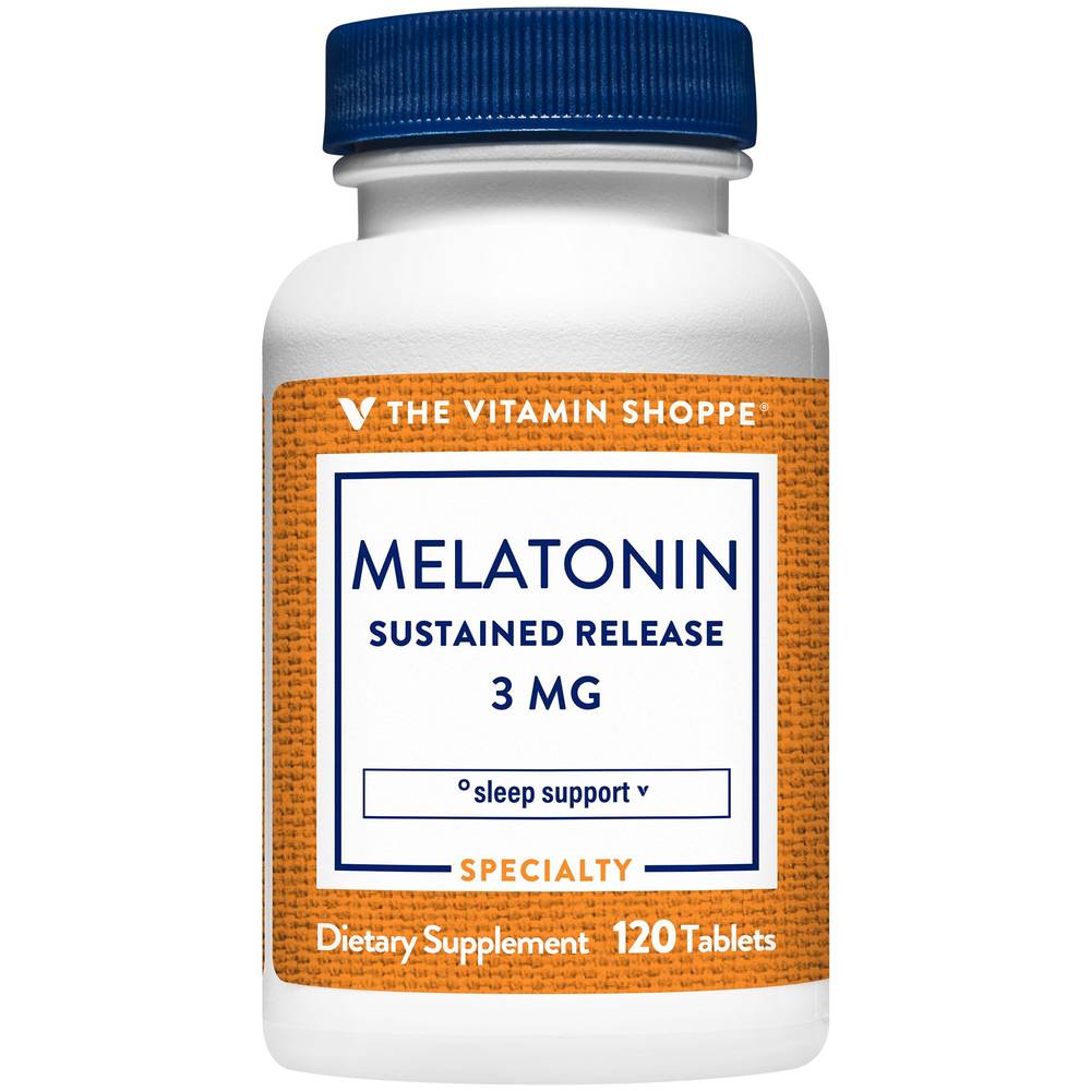 The Vitamin Shoppe Melatonin Sustained Dietary Supplement Tablets (120 ct)