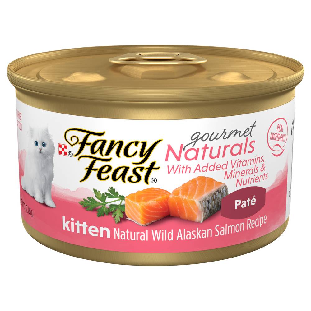 Purina Fancy Feast Kitten Gourmet Naturals Salmon Cat Food (3 oz)