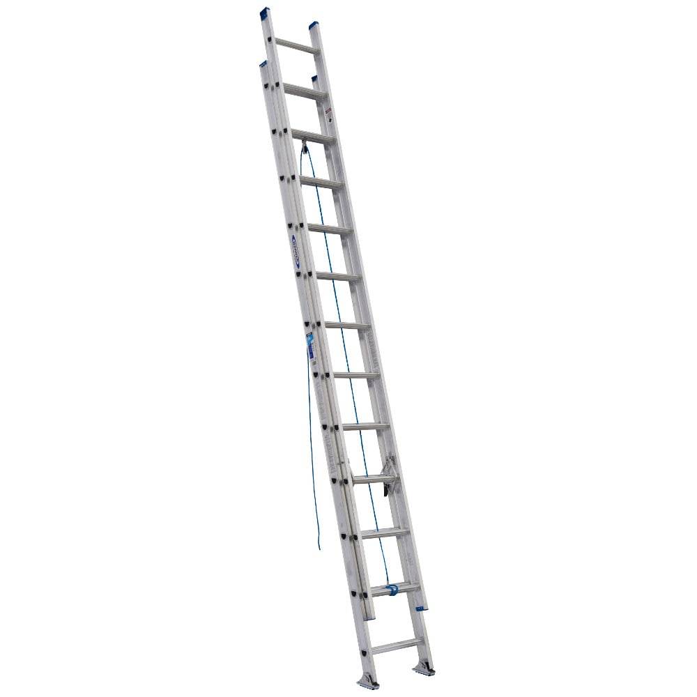 Werner D1300-2 24-ft Aluminum Type 1- 250-lb Load Capacity Extension Ladder | D1324-2