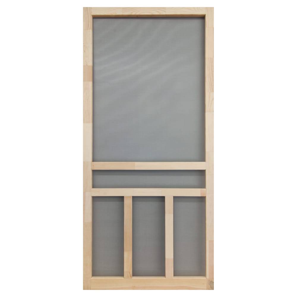 Screen Tight Creekside 32-in x 80-in Finger Joint Wood Hinged Screen Door | WCRK32