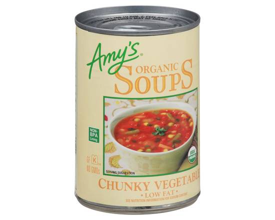 Amy's · Low Fat Organic Chunky Vegetables Soup (14.3 oz)