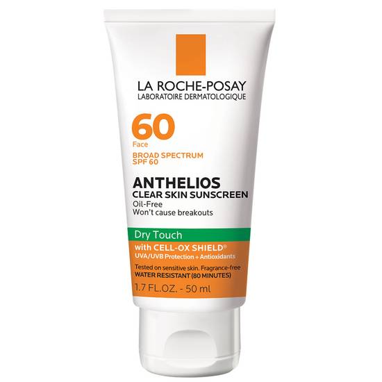 La Roche-Posay Anthelios Clear Skin Dry Touch Sunscreen - SPF 60, 1.7 fl oz