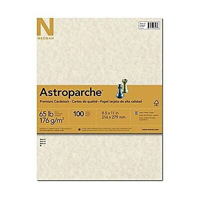 Astroparche Natural Coverstock, Letter Size, 8 1/2 x 11, 100 Sheets/Pk