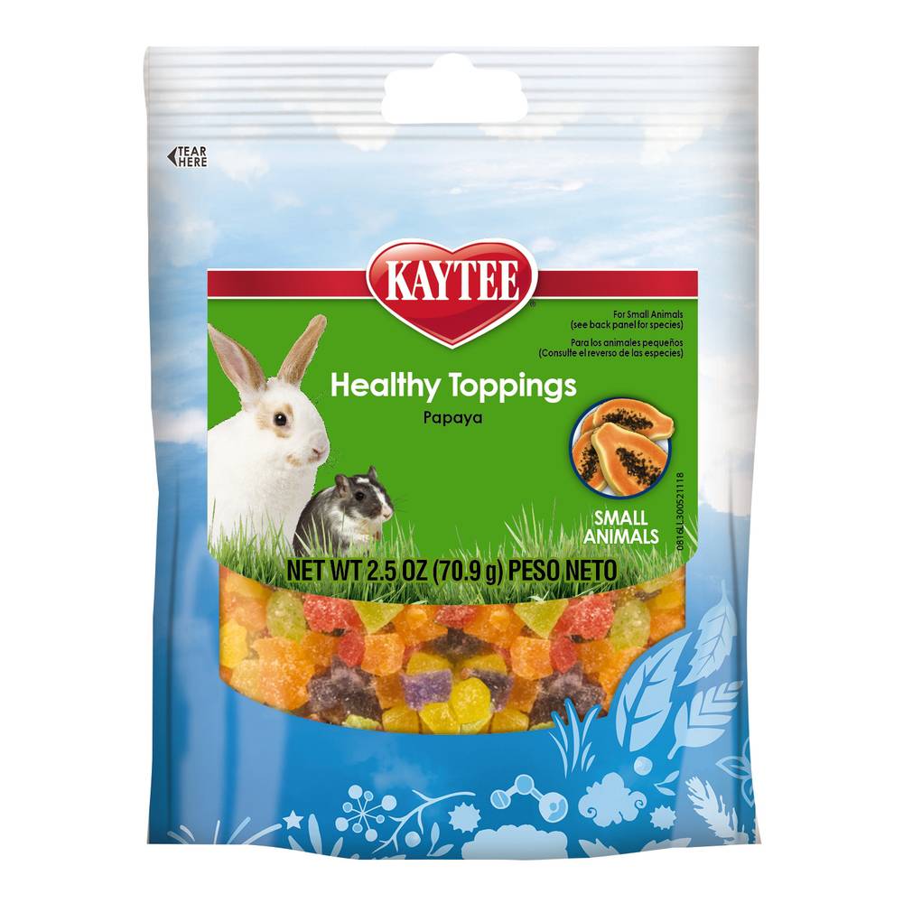 Kaytee Healthy Toppings Papaya Treat For Small Animals (2.5 oz)