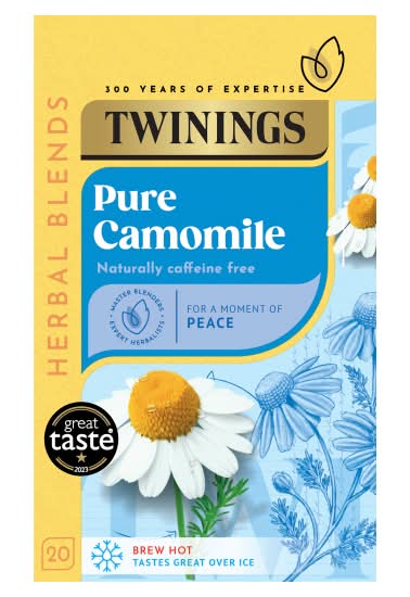 Twinings Pure Camomile All Natural Ingredients Tea Bags (20 pack)