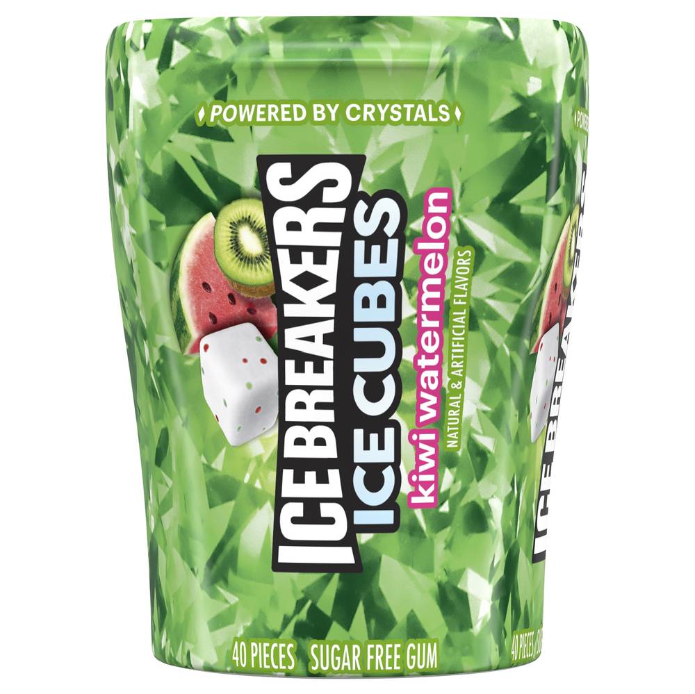 Ice Breakers Ice Cubes Kiwi Watermelon Sugar Free Gum (40 ct)