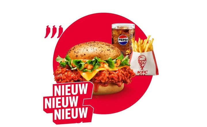 Zinger Dunked burger meal