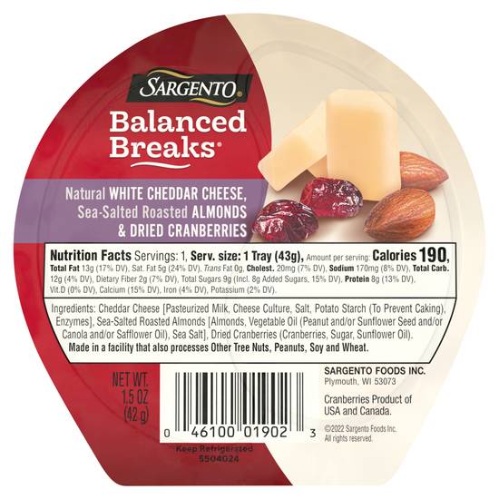 Sargento Balanced Breaks Cheese Snack