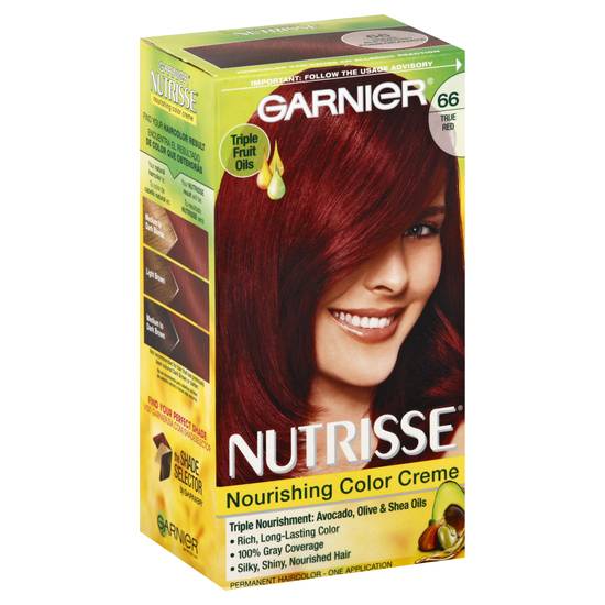 Garnier Nutrisse Nourishing Color Creme True Red 66 Permanent Haircolor