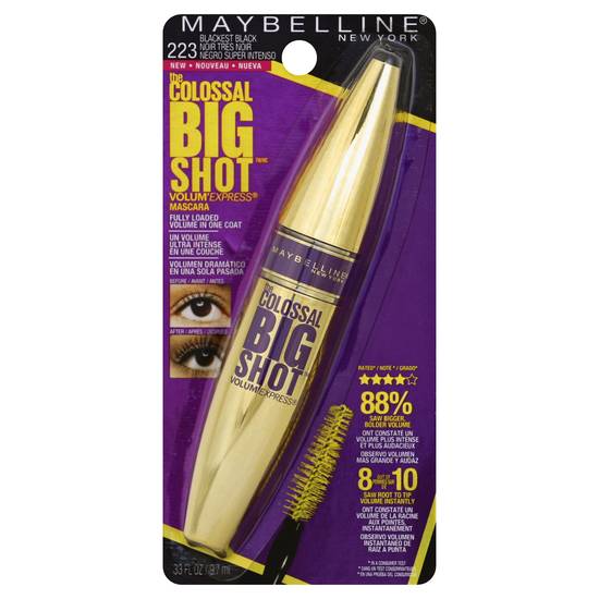 Maybelline Newyork Blackest Colossal Big Shot Mascara