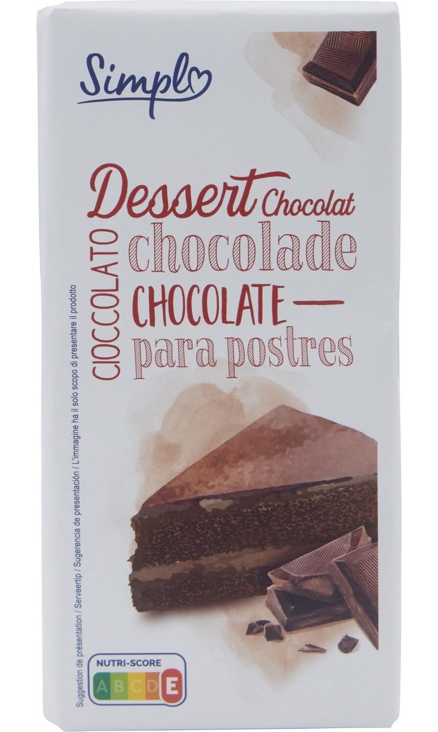 Simpl - Tablette de chocolat dessert (200g)