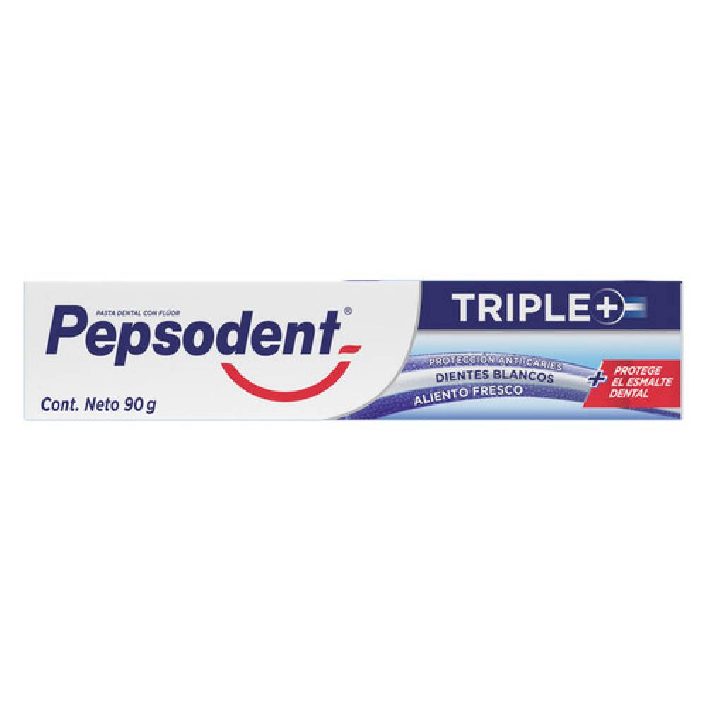 Pepsodent · Crema dental triple (90 g)