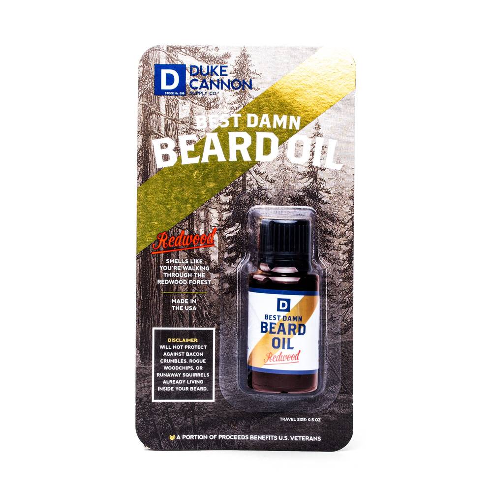 Duke Cannon Best Damn Beard Oil, 0.5 OZ