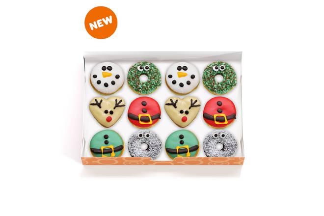 The Holidays Box of 12 Donuts