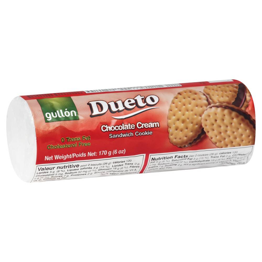 Gullón Dueto Chocolate Cream Sandwich Cookie (6 oz)
