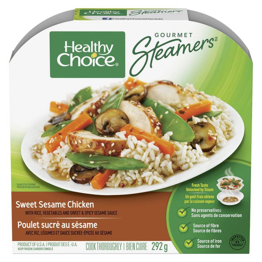 Healthy Choice Gourmet Steamers, Sweet Sesame Chicken (292 g)