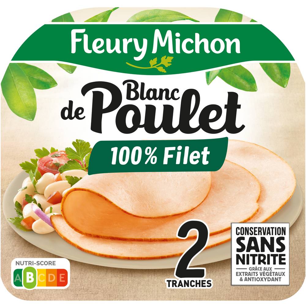 Fleury Michon - Blanc de poulet nature sans nitrite