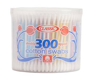 Rainbow Double-Tipped Cotton Swabs, 300-Count