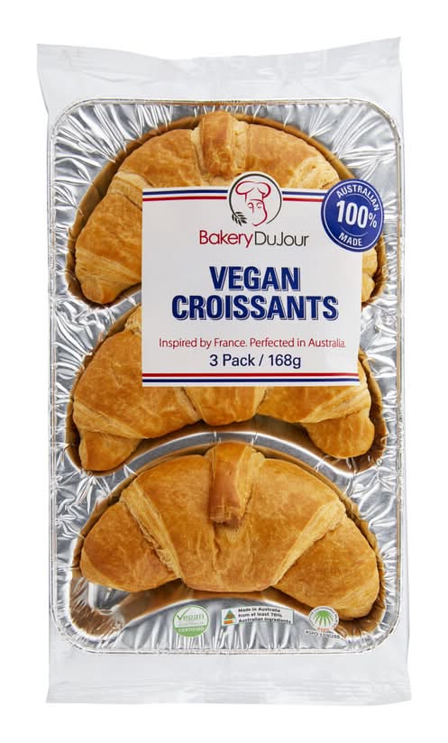 Bakery Du Jour Vegan Croissant (168g, 3 pack)