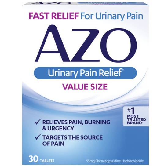 AZO Urinary Pain Relief, Value Size, Fast Relief, Tablets, 30ct