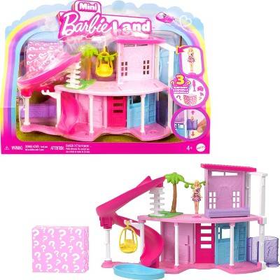 Barbie Mini Land Doll House With Furniture & Accessories, 1.5"