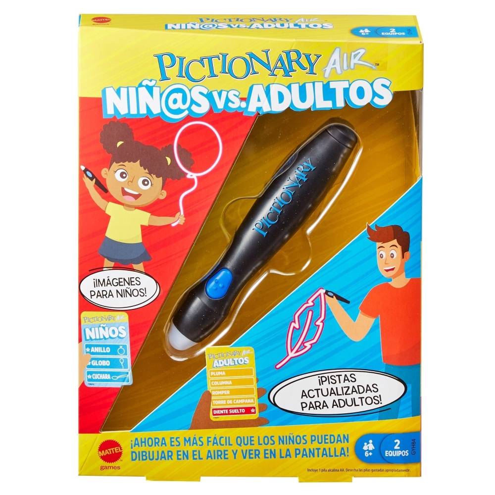 Mattel pictionary air niñ@s vs. adultos
