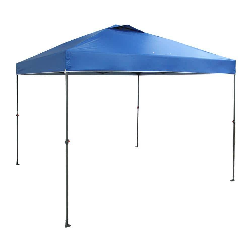 Everbilt 10 Ft. X 10 Ft. Blue Instant Canopy Pop Up Tent