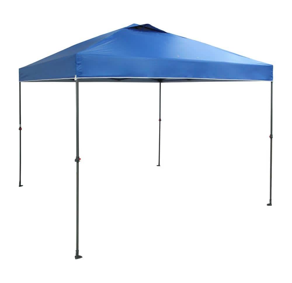 Everbilt 10 Ft. X 10 Ft. Blue Instant Canopy Pop Up Tent