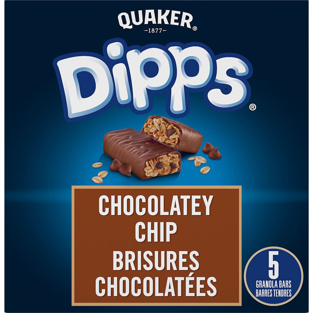 Quaker Dipps Chocolate Chip Bars (5 ct)