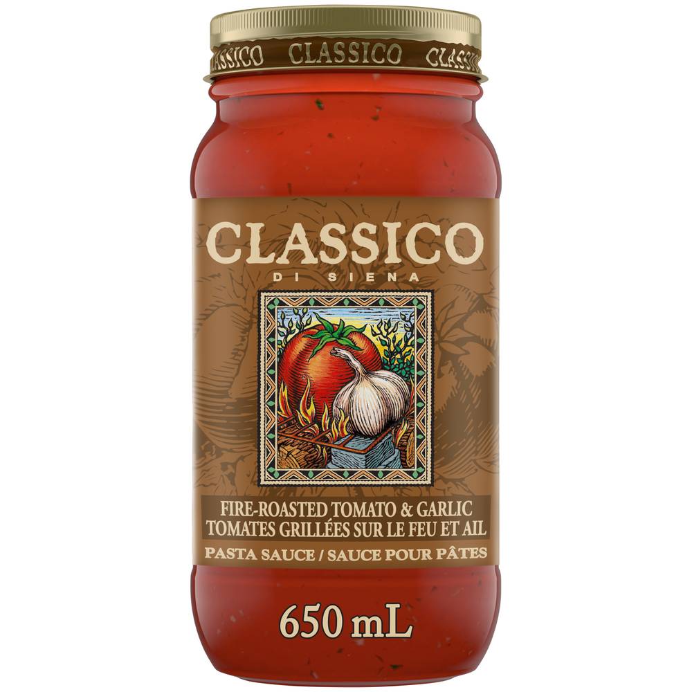 Classico Fire-Roasted Tomato & Garlic Pasta Sauce (650 ml)