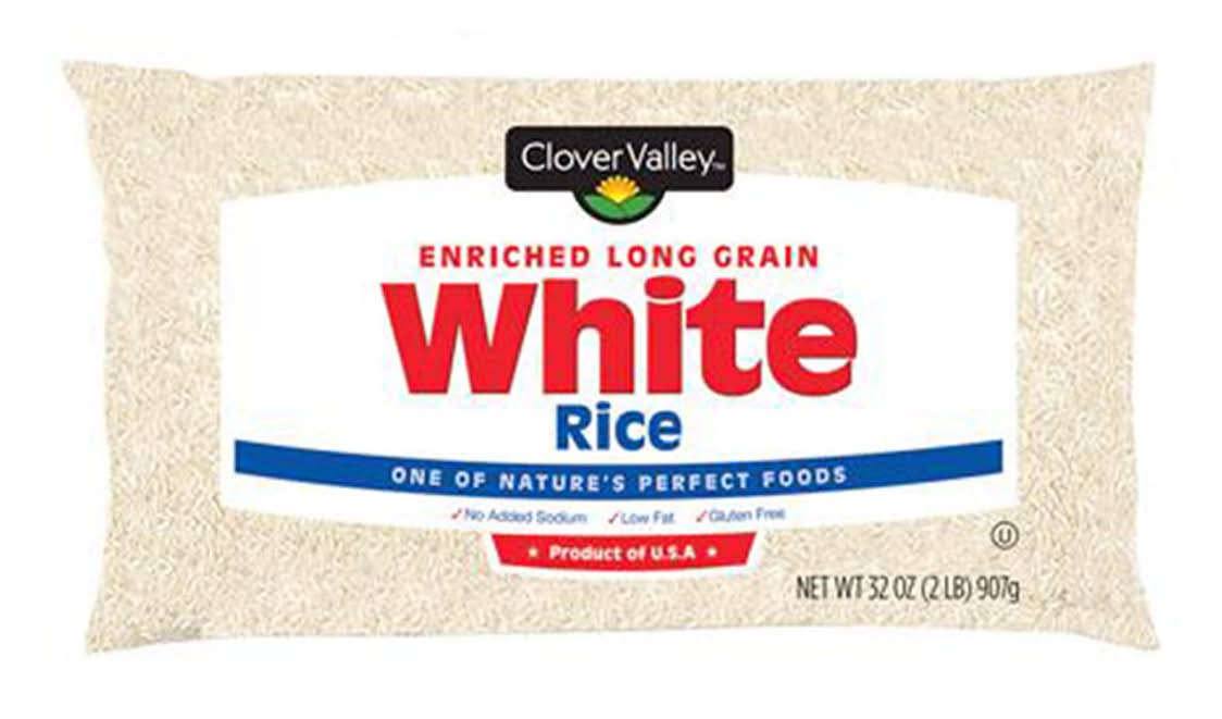 Clover Valley Enriched White Rice 32 Oz